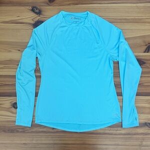 The American Outdoorsman Women’s Sun Sky Blue Long Sleeve athleisure Med EUC